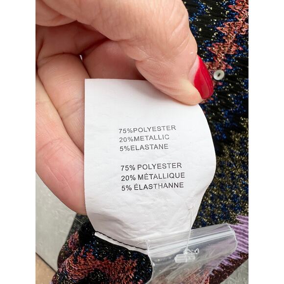 Ramy Brook Metallic Tango Convertible Maxi Dress Soho Knit Purple Women's Small - Picture 10 of 10